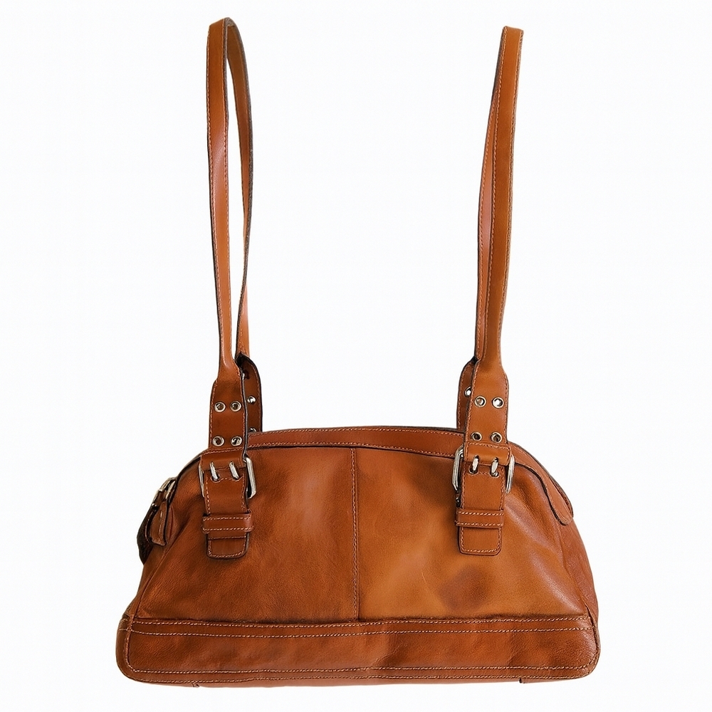 Fossil Medium Leather Shoulder Bag with Reversible Straps — Tan - Picture 1 of 14
